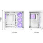 Зображення Корпус PCCOOLER CPS C3 T700 ARGB WH (C3-T700WHD401-GL) без БЖ, ATX/Micro ATX, 420*285*400мм Фото Корпус PCCOOLER CPS C3 T700 ARGB WH (C3-T700WHD401-GL) без БЖ, ATX/Micro ATX, 420*285*400мм