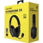 Фото HATOR Hyperpunk 3X Hi-Res Wireless Black (ESH14) Ігрова гарнітура, 2.4ГГц + Bluetooth 5.4