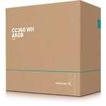 Зображення Корпус Deepcool CC360 ARGB White (R-CC360-WHAPM3-G-1) без БЖ, Micro-ATX #1 Фото Корпус Deepcool CC360 ARGB White (R-CC360-WHAPM3-G-1) без БЖ, Micro-ATX #1