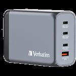 Фото Мережевий ЗП Verbatim (32205) Black, GaN 240W, USB-A 60W QC 3.0 + 3*USB-C PD3.0 140W/100W/65W #2