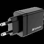 Фото Мережевий ЗП Verbatim (49700) Black 30W, 2*USB-A 5V/2A + USB-A QC3.0 18W + USB-C 18W PD3.0 #3