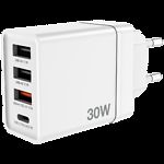 Зображення Мережевий ЗП Verbatim (49701) White 30W, 2*USB-A 5V/2A + USB-A QC3.0 18W + USB-C 18W PD3.0 #4 Фото Мережевий ЗП Verbatim (49701) White 30W, 2*USB-A 5V/2A + USB-A QC3.0 18W + USB-C 18W PD3.0 #4