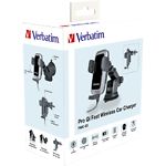 Фото Автомобільний зарядний пристрій Verbatim FWC-03 (49554) Pro Qi Fast 15W бездротовий
