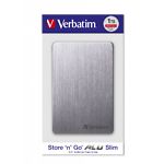зовнішній HDD Verbatim 1TB ext., USB3.2 Type-A/Type-C 2,5" Alu Space Gray (53662) Store n Go - фото