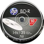 Фото BD-R HP 25GB 6x Cake box 10 (69321 / BRE00071-3)