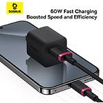 Фото Кабель Baseus P10377802U01-01 Dura USB/Type-C, 60W, 1м, Red+Black #10