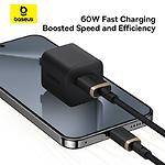 Фото Кабель Baseus P10377802U01-00 Dura USB/Type-C, 60W, 1м, Gold+Black #10