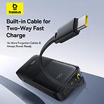 Фото Зовнішній акумулятор Power Bank Baseus (P10077101113-01) Bipow2 Black 20000mAh, 20W #10