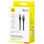 Фото Кабель Baseus P10374902111-00 Discolor Fast-Charging Data Cable USB-C/Type-C, 100W, 1м, Black #1