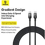 Фото Кабель Baseus P10374902111-00 Discolor Fast-Charging Data Cable USB-C/Type-C, 100W, 1м, Black #3