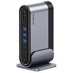 Зображення Концентратор HUB USB 3.1 Baseus B00532304811-00 Gray,Type-C->2*HDMI+3/2/2*USB3/2/C+PD+RJ45+SD+Ауд+DC Фото Концентратор HUB USB 3.1 Baseus B00532304811-00 Gray,Type-C->2*HDMI+3/2/2*USB3/2/C+PD+RJ45+SD+Ауд+DC
