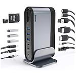 Зображення Концентратор HUB USB 3.1 Baseus B00532304811-00 Gray,Type-C->2*HDMI+3/2/2*USB3/2/C+PD+RJ45+SD+Ауд+DC #5 Фото Концентратор HUB USB 3.1 Baseus B00532304811-00 Gray,Type-C->2*HDMI+3/2/2*USB3/2/C+PD+RJ45+SD+Ауд+DC #5