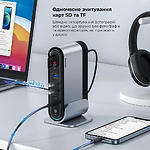 Зображення Концентратор HUB USB 3.1 Baseus B00532304811-00 Gray,Type-C->2*HDMI+3/2/2*USB3/2/C+PD+RJ45+SD+Ауд+DC #11 Фото Концентратор HUB USB 3.1 Baseus B00532304811-00 Gray,Type-C->2*HDMI+3/2/2*USB3/2/C+PD+RJ45+SD+Ауд+DC #11