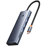 Фото Концентратор HUB USB 3.1 Baseus B0005280C811-00 Gray, Type-C -> HDMI+VGA+3*USB3.0+PD+RJ45+SD+Аудио #3