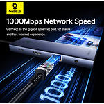 Фото Концентратор HUB USB 3.1 Baseus B0005280C811-00 Gray, Type-C -> HDMI+VGA+3*USB3.0+PD+RJ45+SD+Аудио #14