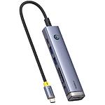 Зображення Концентратор HUB USB 3.1 Baseus B00052803811-02 Gray, Type-C -> HDMI + 2*USB3.0 + PD + SD + Аудио Фото Концентратор HUB USB 3.1 Baseus B00052803811-02 Gray, Type-C -> HDMI + 2*USB3.0 + PD + SD + Аудио