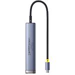 Зображення Концентратор HUB USB 3.1 Baseus B00052803811-02 Gray, Type-C -> HDMI + 2*USB3.0 + PD + SD + Аудио #3 Фото Концентратор HUB USB 3.1 Baseus B00052803811-02 Gray, Type-C -> HDMI + 2*USB3.0 + PD + SD + Аудио #3
