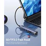 Зображення Концентратор HUB USB 3.1 Baseus B00052803811-02 Gray, Type-C -> HDMI + 2*USB3.0 + PD + SD + Аудио #11 Фото Концентратор HUB USB 3.1 Baseus B00052803811-02 Gray, Type-C -> HDMI + 2*USB3.0 + PD + SD + Аудио #11