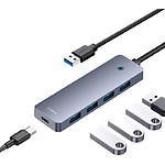 Фото Концентратор HUB USB 3.0 Baseus UltraJoy B0005280B811-01 Black, 0.5м cable, USB-A -> 4*USB3.0+Type-C #6