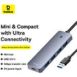 Фото Концентратор HUB USB 3.0 Baseus UltraJoy B0005280B811-01 Black, 0.5м cable, USB-A -> 4*USB3.0+Type-C #7