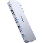 Зображення Концентратор HUB USB 3.1 Baseus B00052801811-04 Gray, Dual Type-C -> HDMI + 3*USB3.0 + USB-C 40Gbps #3 Фото Концентратор HUB USB 3.1 Baseus B00052801811-04 Gray, Dual Type-C -> HDMI + 3*USB3.0 + USB-C 40Gbps #3