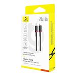 Фото Кабель Baseus P10377800U01-01 Dura Charging Cable Type-C/Lightning, 20W, 1м, Gray+Black #1