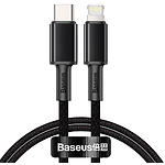Фото Кабель Baseus CATLGD-01 High Density Braided Fast Charging Data Type-C/Lightning, 1м, Black, PD 20W