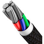 Фото Кабель Baseus CATLGD-01 High Density Braided Fast Charging Data Type-C/Lightning, 1м, Black, PD 20W #6