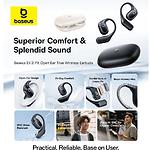 Зображення Baseus Eli 2i Fit Open-Ear TWS Black (A0102604) Bluetooth гарнитура, ENC, IPX5 #4 Фото Baseus Eli 2i Fit Open-Ear TWS Black (A0102604) Bluetooth гарнитура, ENC, IPX5 #4