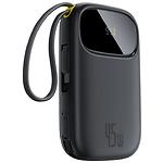 Зображення Зовнішній акумулятор Power Bank Baseus (E0028D00) EnerFill FC31 Qpow 3 Black 20000mAh,QC,45W,2 cable #1 Фото Зовнішній акумулятор Power Bank Baseus (E0028D00) EnerFill FC31 Qpow 3 Black 20000mAh,QC,45W,2 cable #1