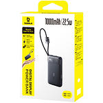 Фото Зовнішній акумулятор Power Bank Baseus (E0027R04) EnerFill FC11 Black, 10000mAh, QC, 22.5W, 2 cable #1