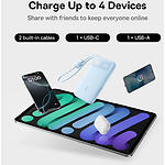 Фото Зовнішній акумулятор Power Bank Baseus (E0027R04) EnerFill FC11 Black, 10000mAh, QC, 22.5W, 2 cable #4