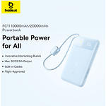 Фото Зовнішній акумулятор Power Bank Baseus (E0027R04) EnerFill FC11 Black, 10000mAh, QC, 22.5W, 2 cable #6