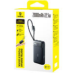 Фото Зовнішній акумулятор Power Bank Baseus (E0027S04) EnerFill FC11 Black, 20000mAh, QC, 22.5W, 2 cable #1