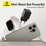 Зображення Мережевий ЗП Baseus E0116401 Black, Palm Fast Charger, Type-C, 20W, 1м Cable Lightning #8 Фото Мережевий ЗП Baseus E0116401 Black, Palm Fast Charger, Type-C, 20W, 1м Cable Lightning #8