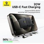Зображення Мережевий ЗП Baseus E0116401 Black, Palm Fast Charger, Type-C, 20W, 1м Cable Lightning #9 Фото Мережевий ЗП Baseus E0116401 Black, Palm Fast Charger, Type-C, 20W, 1м Cable Lightning #9