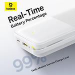 Фото Зовнішній акумулятор Power Bank Baseus (P10077101213-01) Bipow2 White, 20000mAh, 20W, USB-C Cable #7