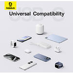 Фото Зовнішній акумулятор Power Bank Baseus (P10077101213-01) Bipow2 White, 20000mAh, 20W, USB-C Cable #8