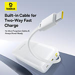 Фото Зовнішній акумулятор Power Bank Baseus (P10077101213-01) Bipow2 White, 20000mAh, 20W, USB-C Cable #9