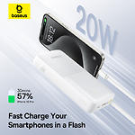 Фото Зовнішній акумулятор Power Bank Baseus (P10077101213-01) Bipow2 White, 20000mAh, 20W, USB-C Cable #10