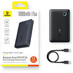 Фото Зовнішній акумулятор Power Bank Baseus (P1008210C123-00) EnerFill FP11 Black,10000mAh,15W,USB-C cbl #15