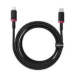 Фото Кабель Baseus P10377800U01-03 Dura Charging Cable Type-C/Lightning, 20W, 2м, Red+Black