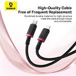 Фото Кабель Baseus P10377800U01-03 Dura Charging Cable Type-C/Lightning, 20W, 2м, Red+Black #8