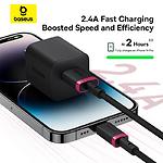 Фото Кабель Baseus P10377801U01-01 Dura Charging Cable USB/Lightning, 2.4A, 1м, Red+Black #5