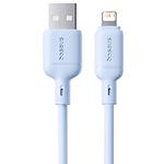 Зображення Кабель Baseus P10377702313-00 Silky Series USB/Lightning, 1м, Blue, 2.4A Фото Кабель Baseus P10377702313-00 Silky Series USB/Lightning, 1м, Blue, 2.4A