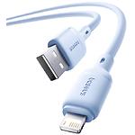 Зображення Кабель Baseus P10377702313-00 Silky Series USB/Lightning, 1м, Blue, 2.4A #3 Фото Кабель Baseus P10377702313-00 Silky Series USB/Lightning, 1м, Blue, 2.4A #3