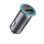 Автомобільний зарядний пристрій ACEFAST B16 Black (6974316284970) USB-A+Type-C, 30W+65W, QC3.0, PD - фото