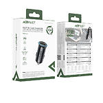 Фото Автомобільний зарядний пристрій ACEFAST B16 Grey (6974316284970) USB-A+Type-C, 30W+65W, QC3.0, PD #1