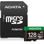 Фото microSD XC 128 GB A-DATA SPEED PLUS UHS-I U3 V30 A2 C10 (UD128GUI3V30A2SP-RA1) SD адаптр,180/160Mb/s