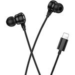 Фото HOCO M116 Lightning Black (6942007644952) навушники вкладиши з мікрофоном #2